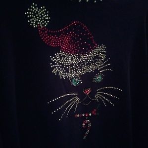 Sequins Santa Kitty